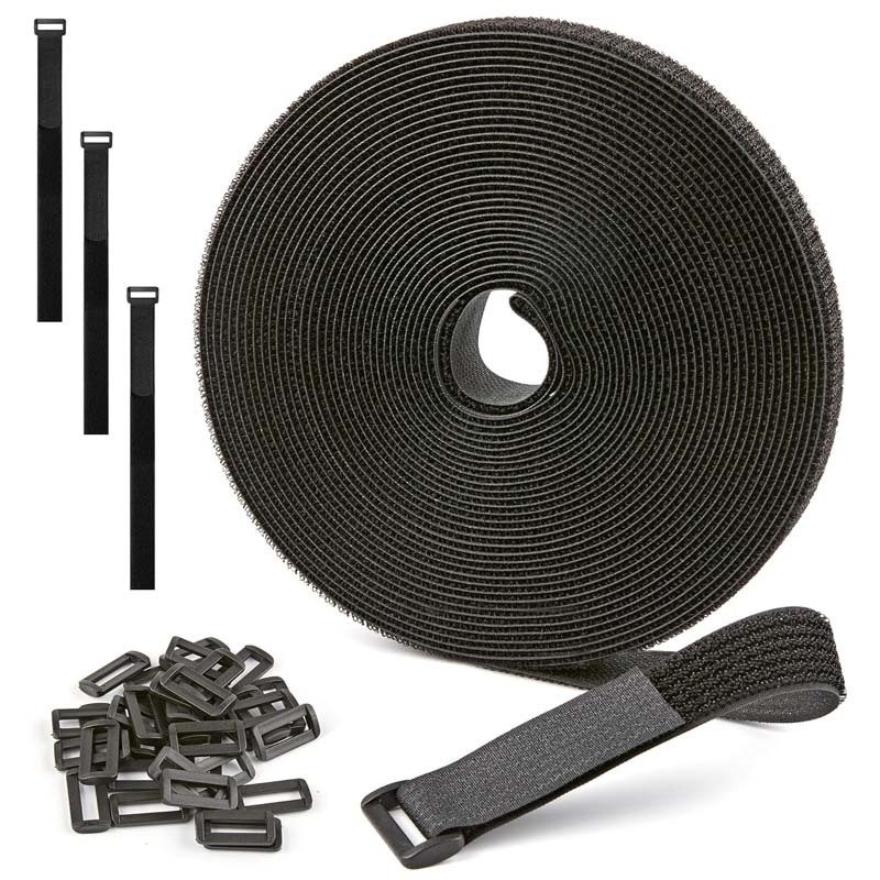 Klett-Kabelbinder Rolle mit 50 Schnallen